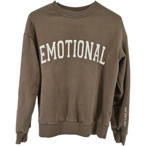 See the Way I See Emotional (and that's okay) Crewneck Sweatshirt Puff Brown S
